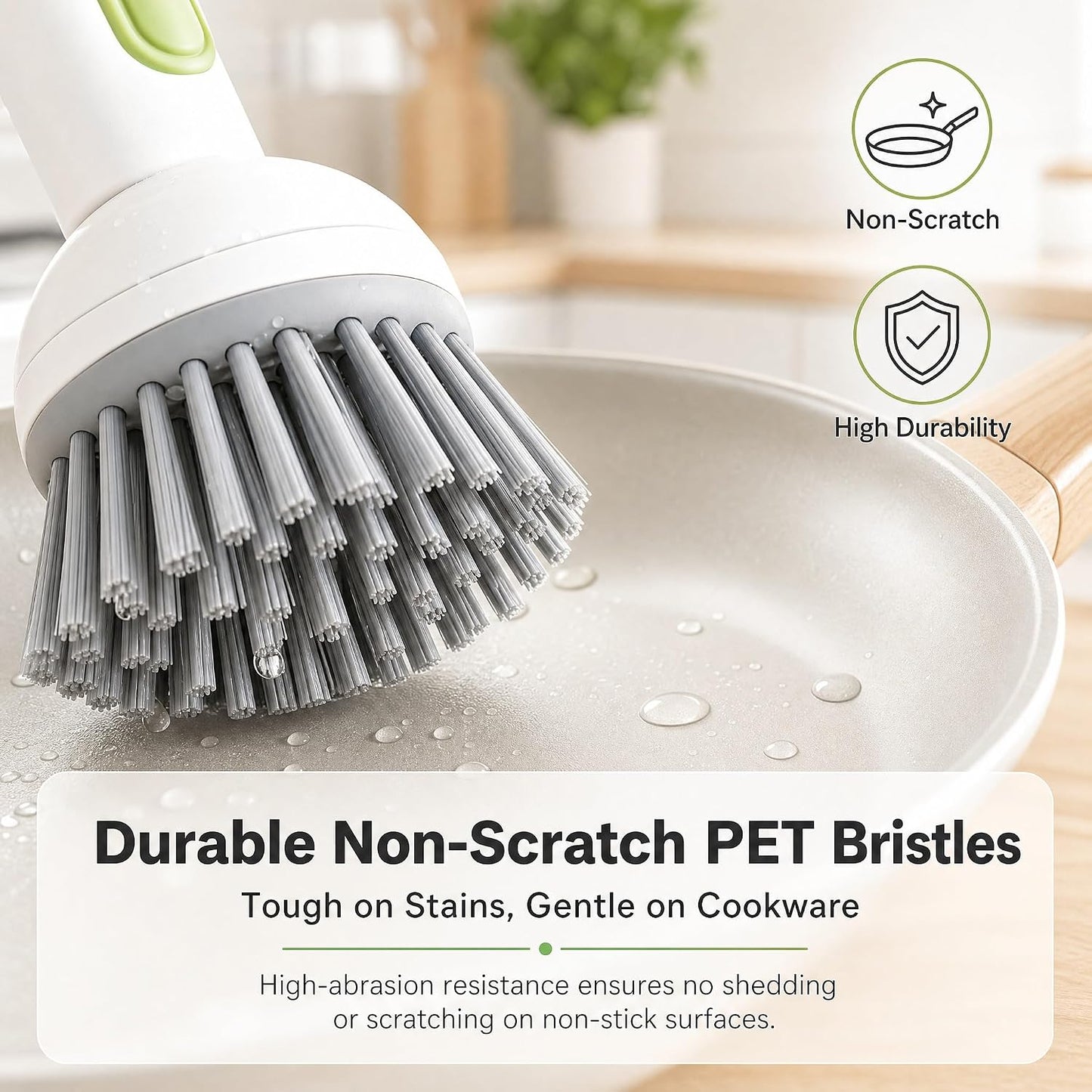 Rotating Dish Brush With Soap Dispenser